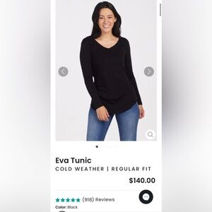 Woolx Women’s Eva Tunic Top Carbon Stripe Size Small